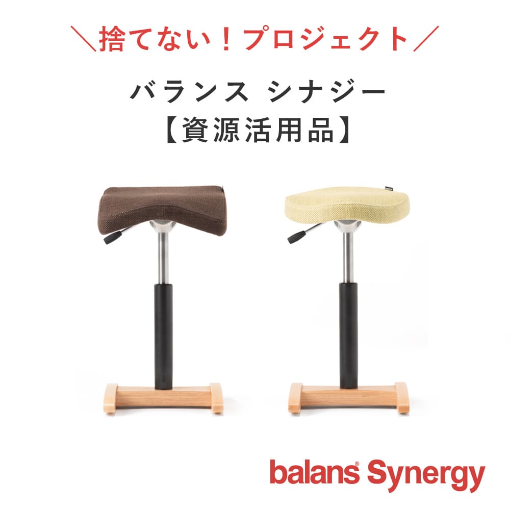 美品　balans Synergy バランスチェア　シナジー　スクエアタイプ